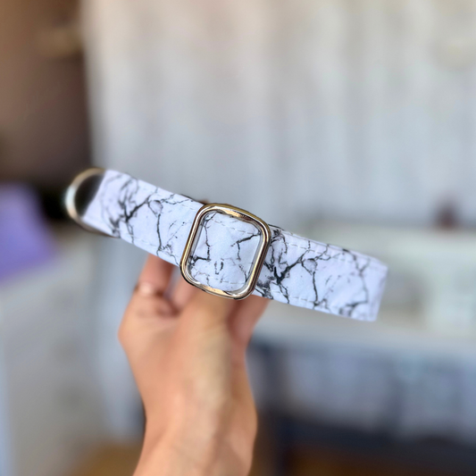 Obojek White Marble