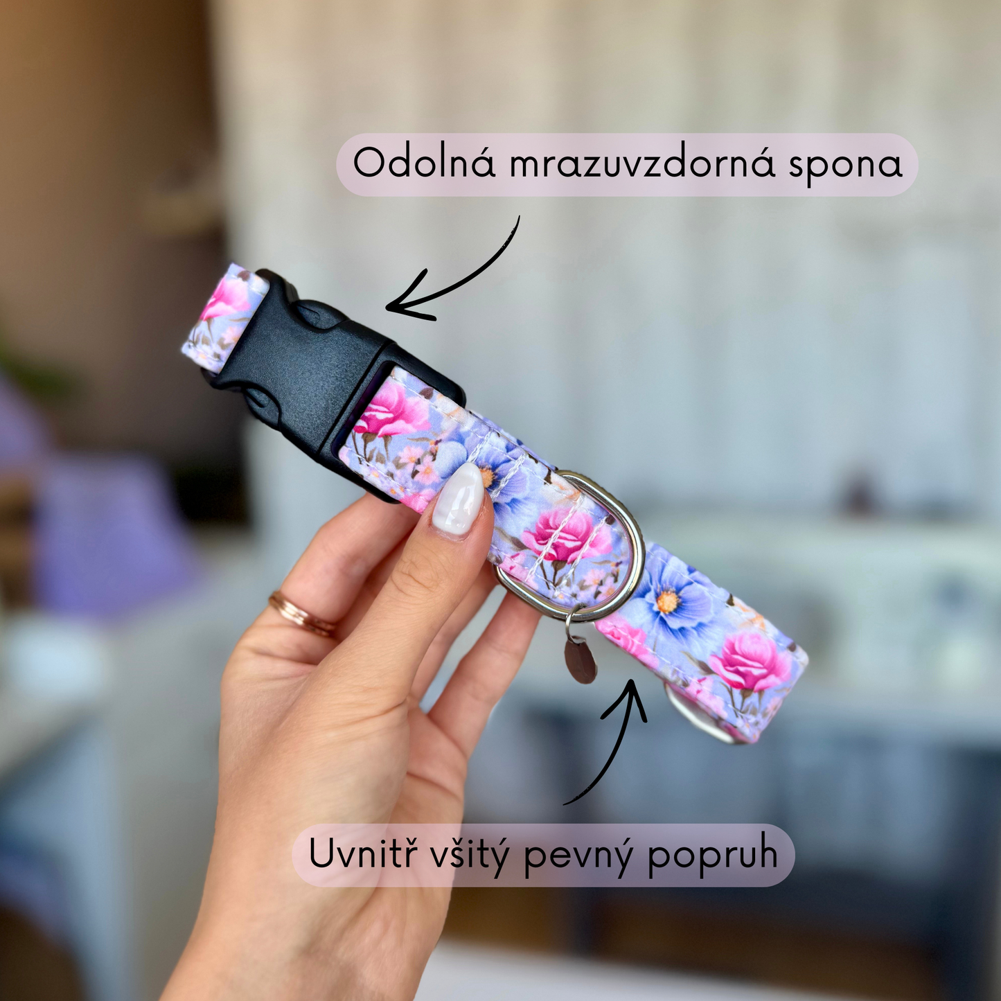Obojek Pink Petals