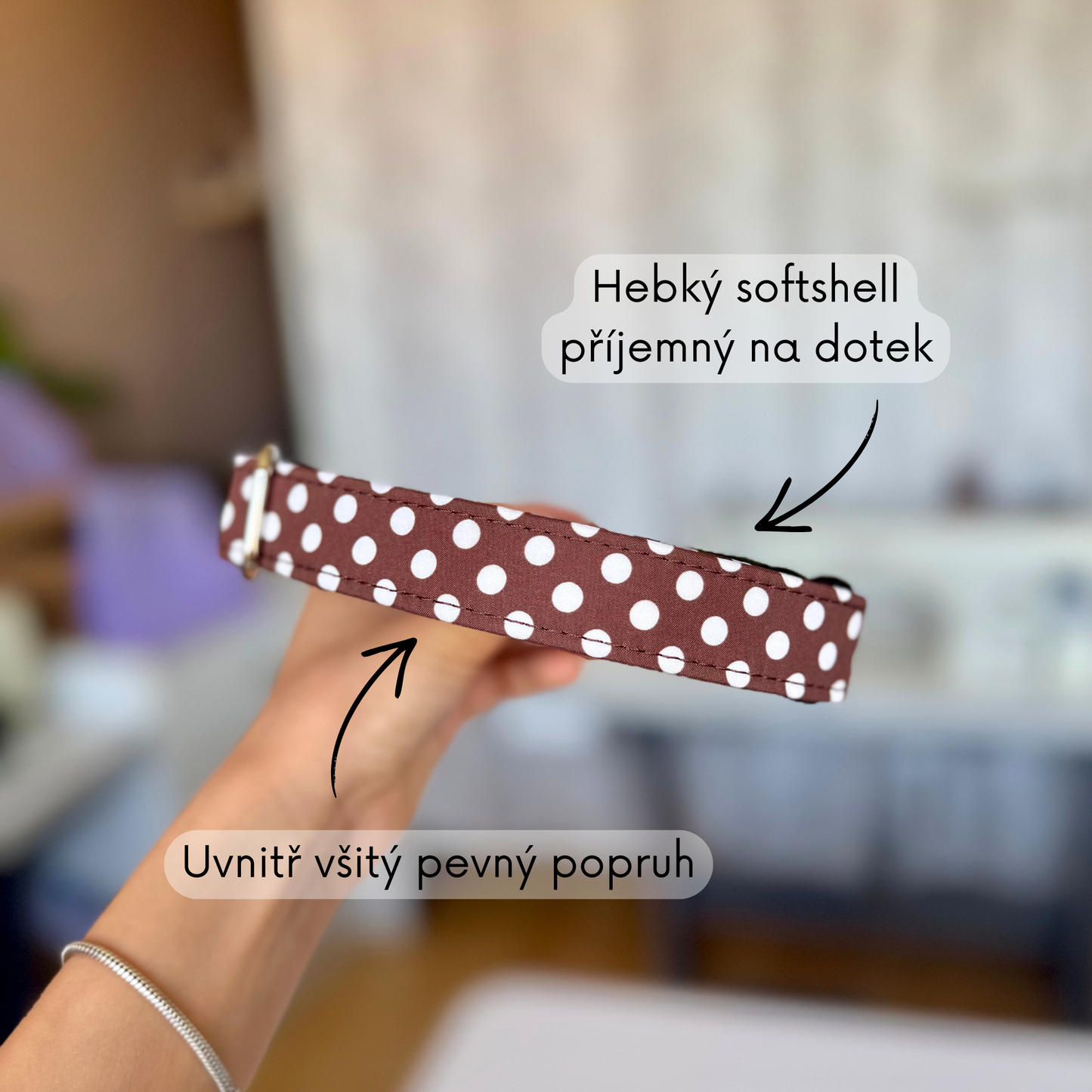 Obojek Brownie Dots