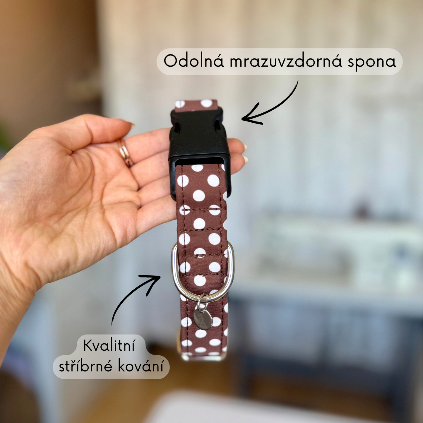 Obojek Brownie Dots
