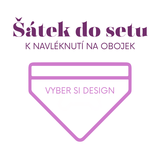 Šátek k navléknutí na obojek - Dostupné v různých vzorech