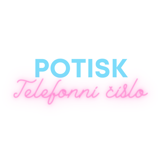 Potisk - Telefonní číslo
